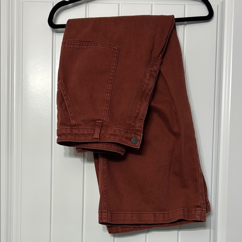 Rust Red Denim Jeans